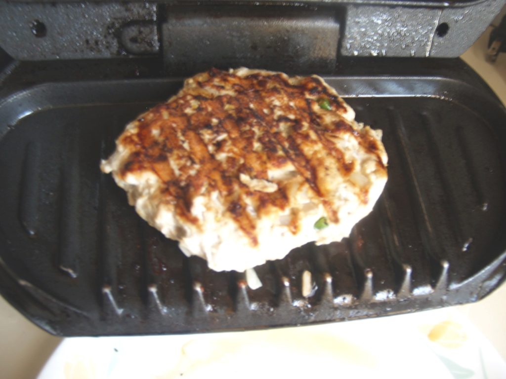 Grilling The Turkey Patty on The George Foreman Grill