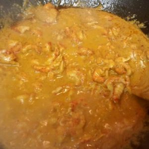 Boiling Coconut Crawfish Tail