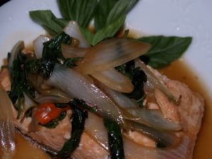 Seared Thai Basil Salmon