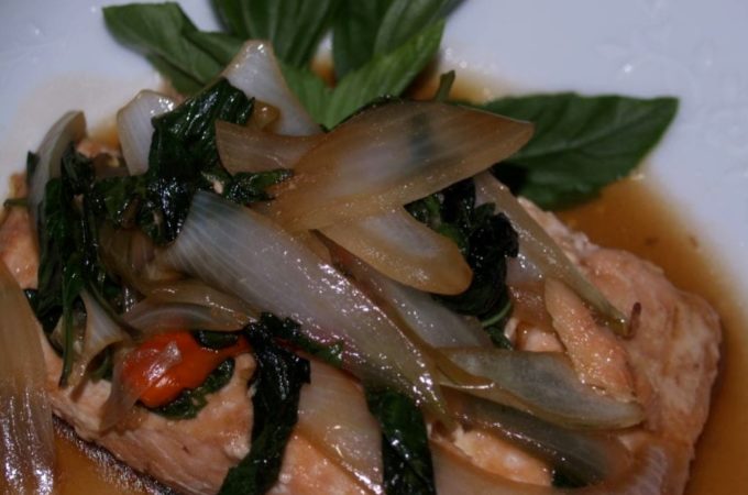 Seared Thai Basil Salmon