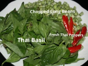 Thai Basil Chopped Chicken Ingredients