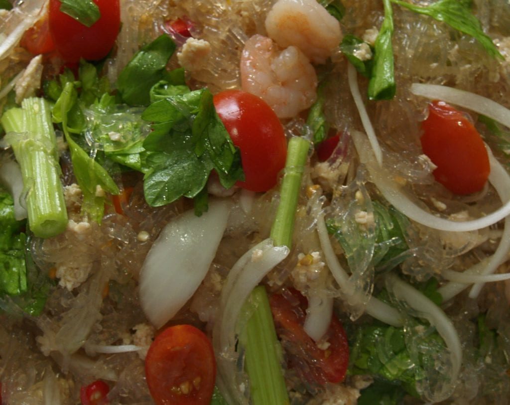 Close Up Thai Glass Noodles Salad-min