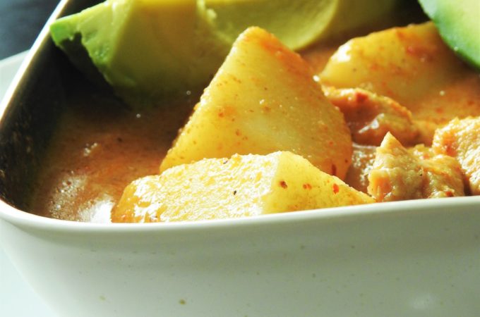 Masaman Curry Chicken with Avocado
