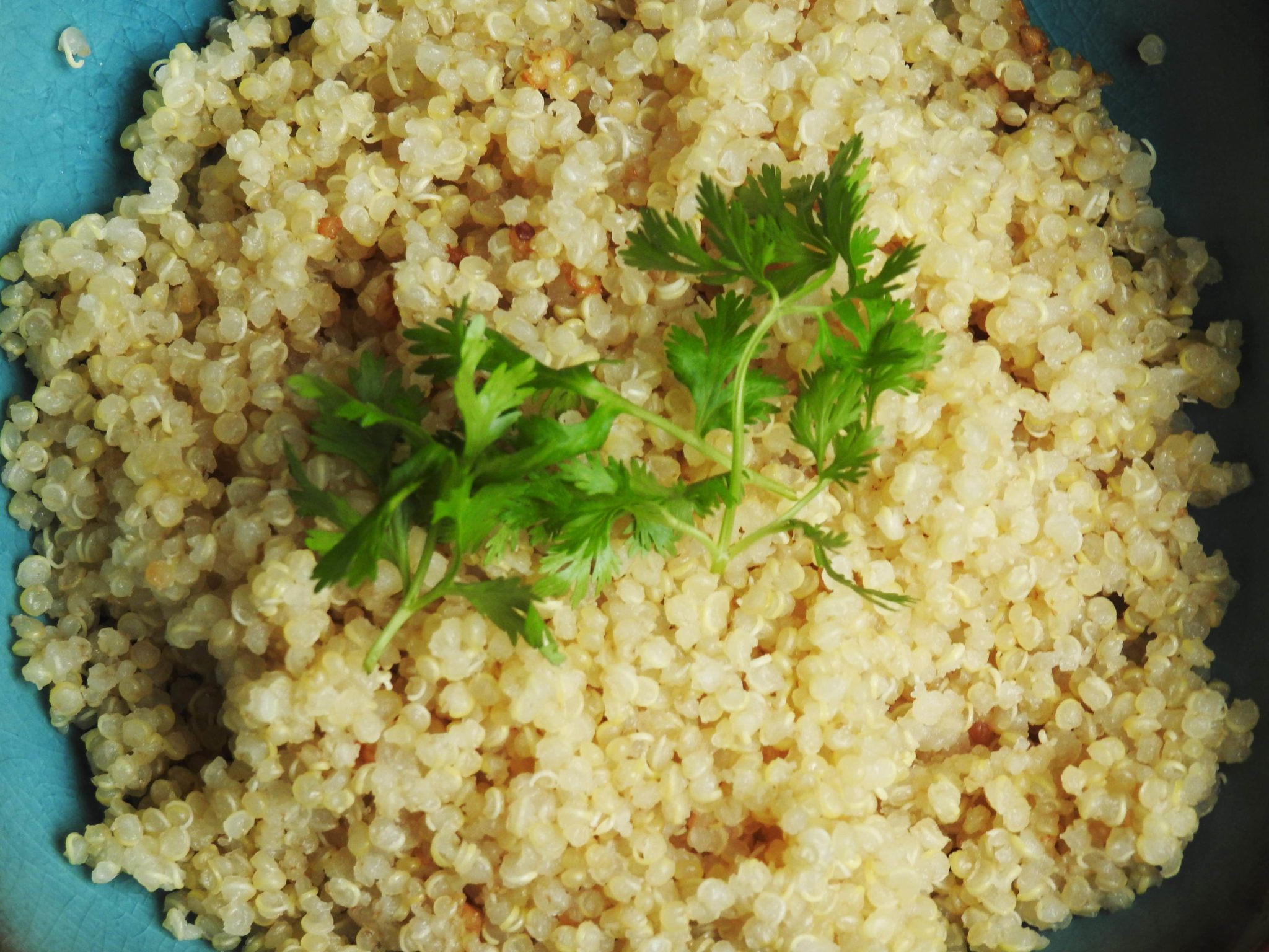 Quinoa cooked with Lemongrass and Coconut milk