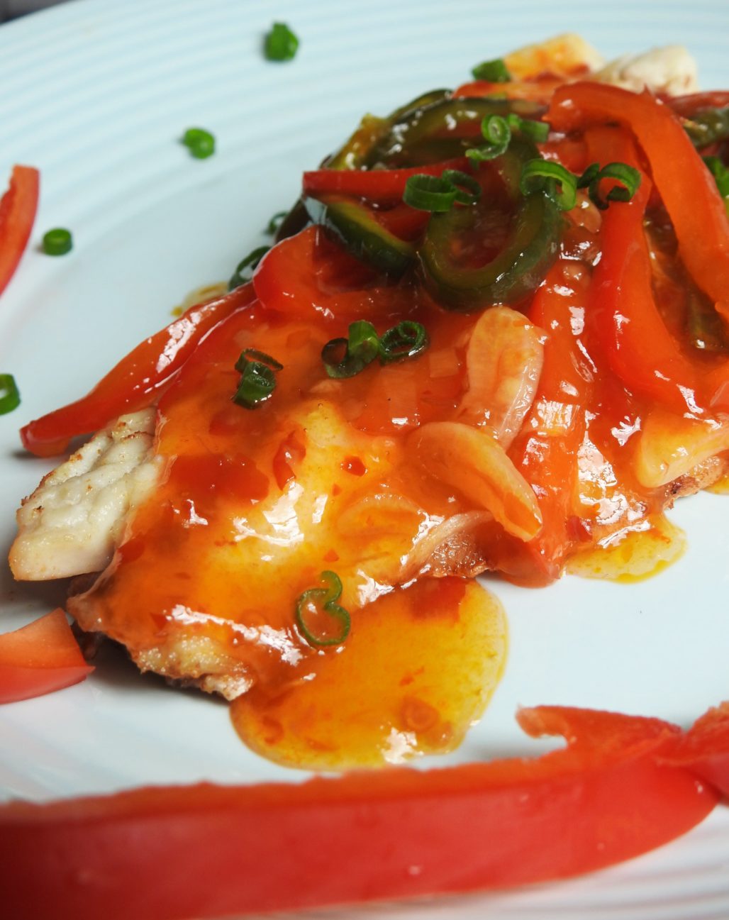 Striped Bass with Thai Chili Sauce