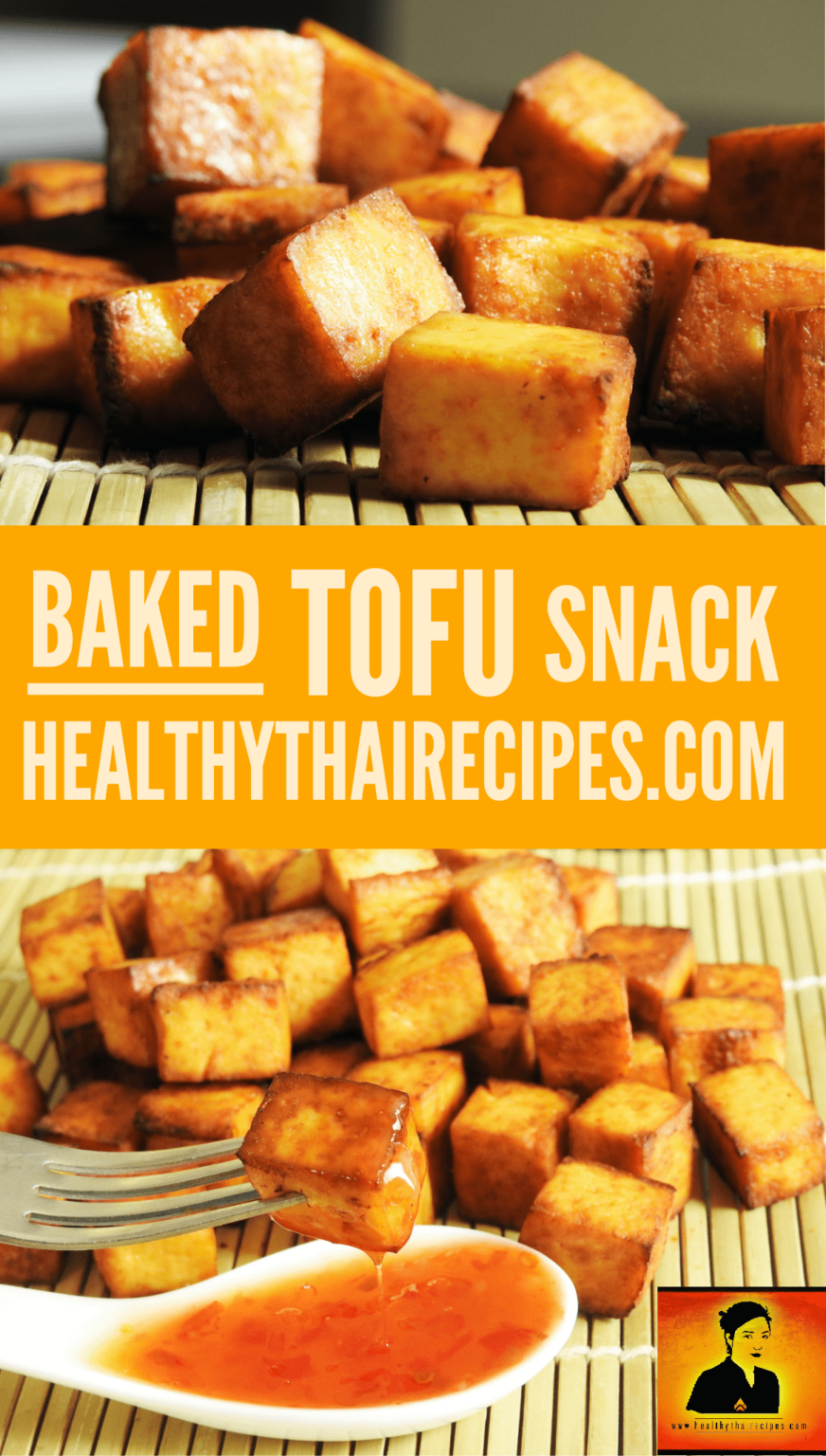Snack de tofu al horno