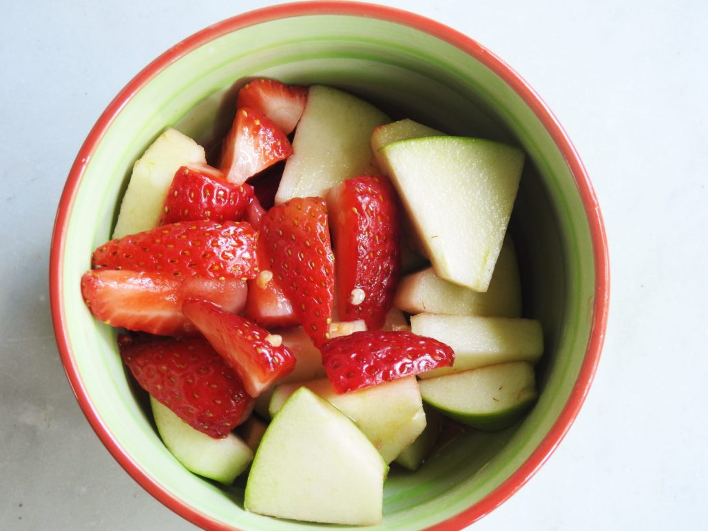 Strawberry and Green Apple Thai Fruit Salad
