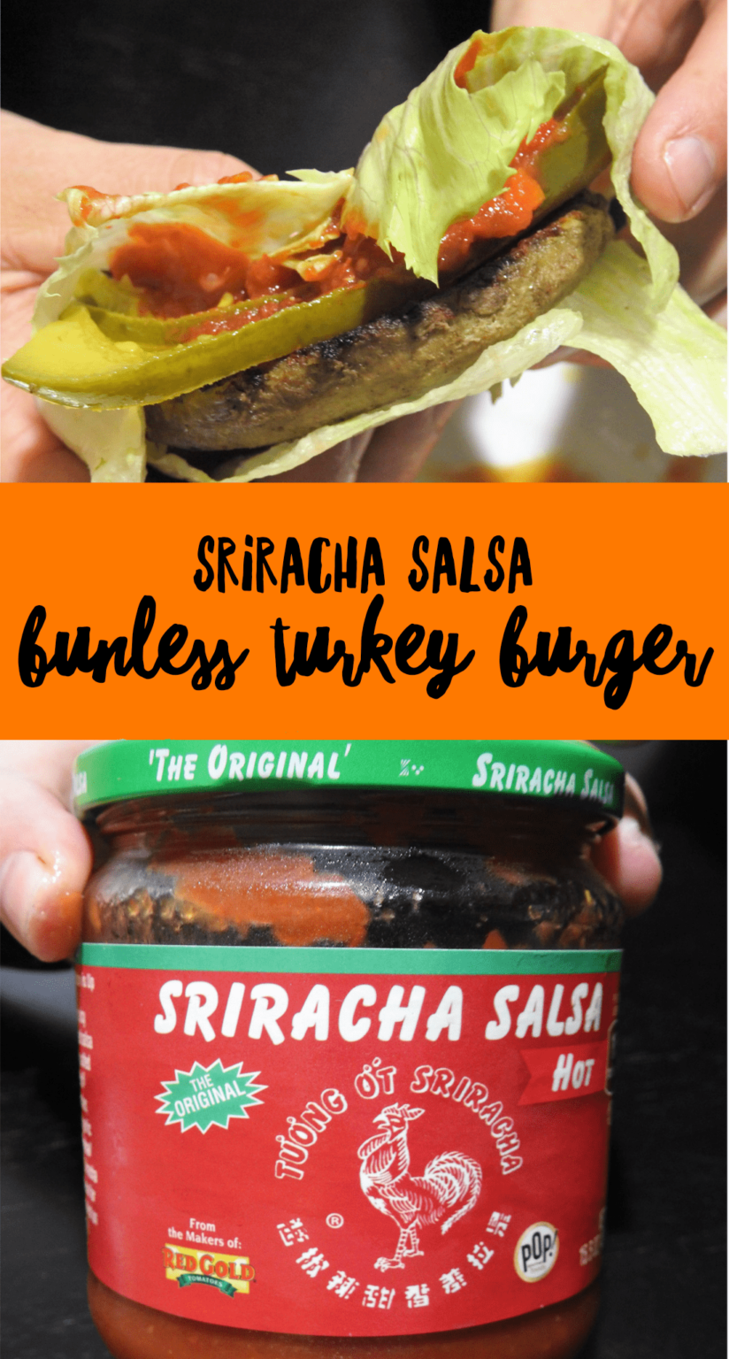 Sriracha Salsa Bunless Turkey Burger