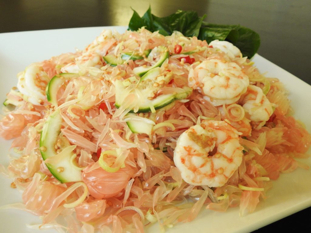 Pomelo Thai Herb Salad with Shrimp Healthy Thai Recipes