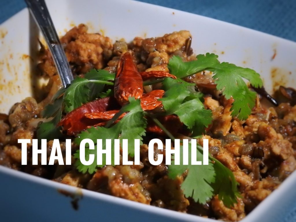 Thai Chili Chili topped with Thai Chili's Healthy Thai Recipes