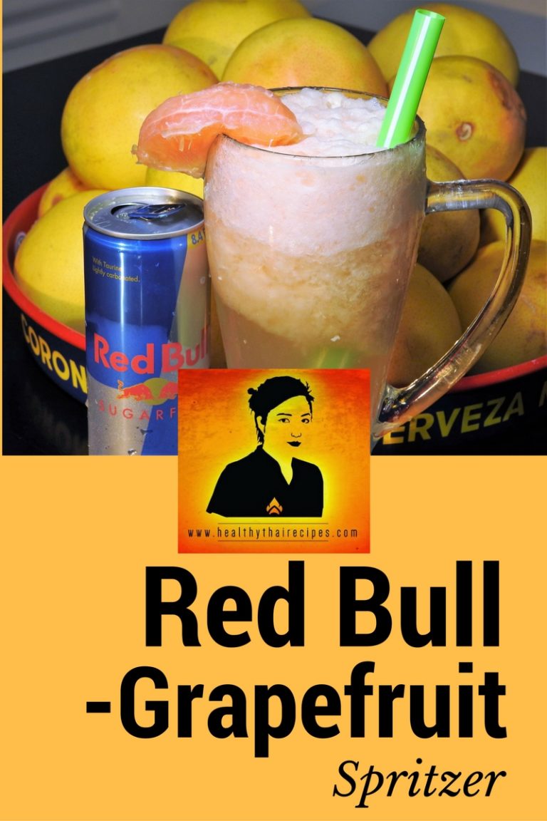 Red Bull Spritzer de pomelo Healthy Thai Recipes