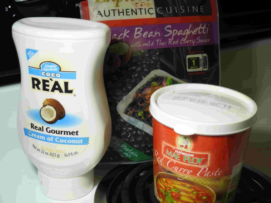 Red Curry Black Bean Noodles Ingredients
