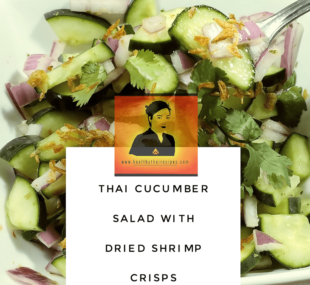 Thai Cucumber Salad with Dried Shrimp Crisps