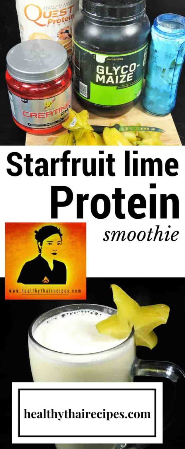 Starfruit lime protein smoothie