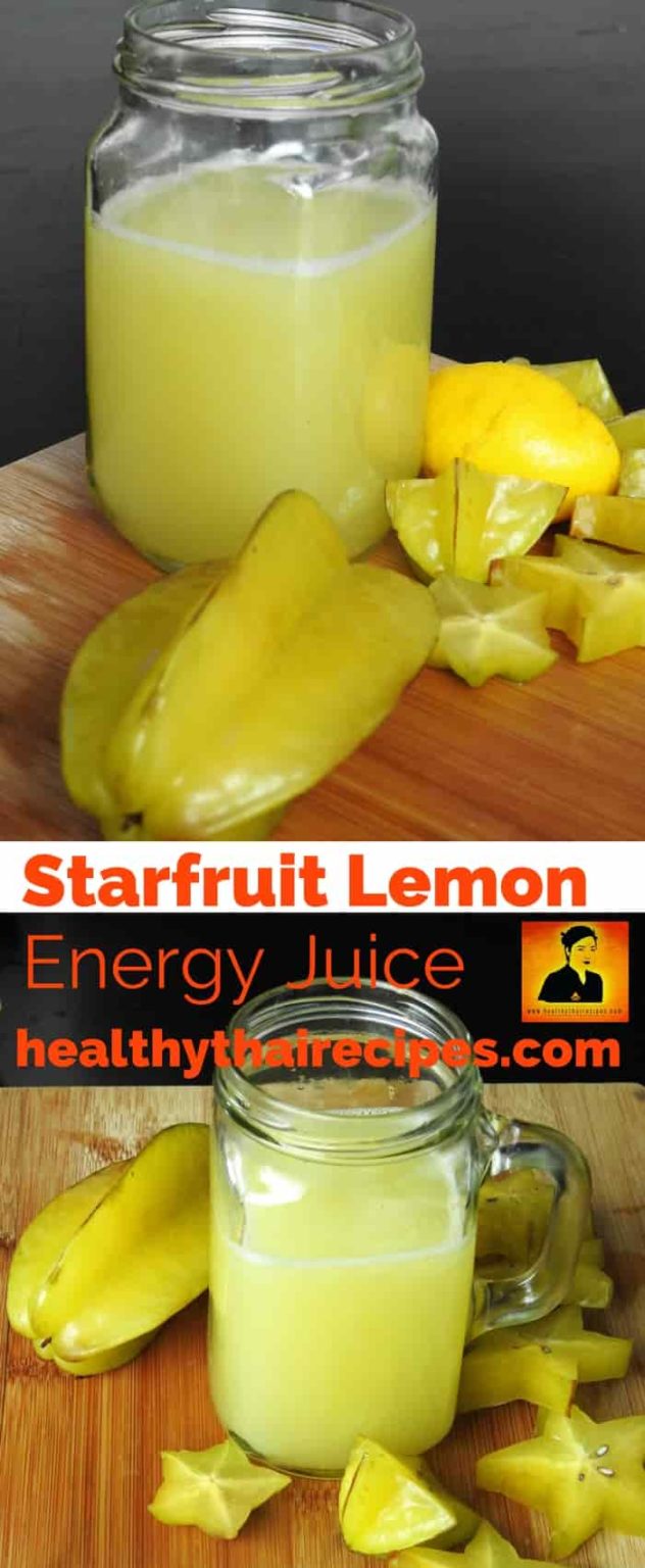 Zumo energético de limón de Starfruit