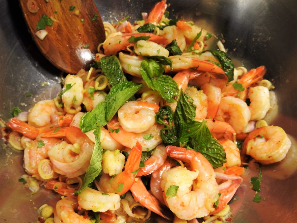 Pla Goong, Thai Spicy Shrimp Salad