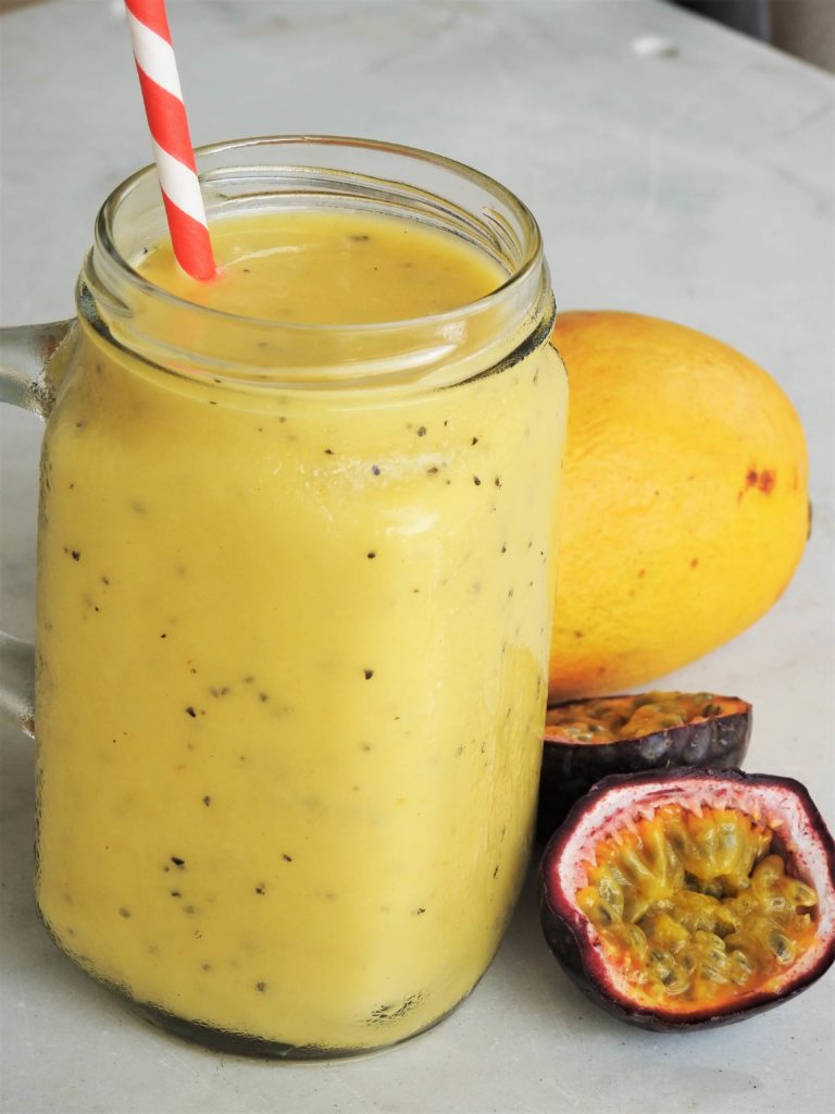 Passion fruit and Mango Smoothie