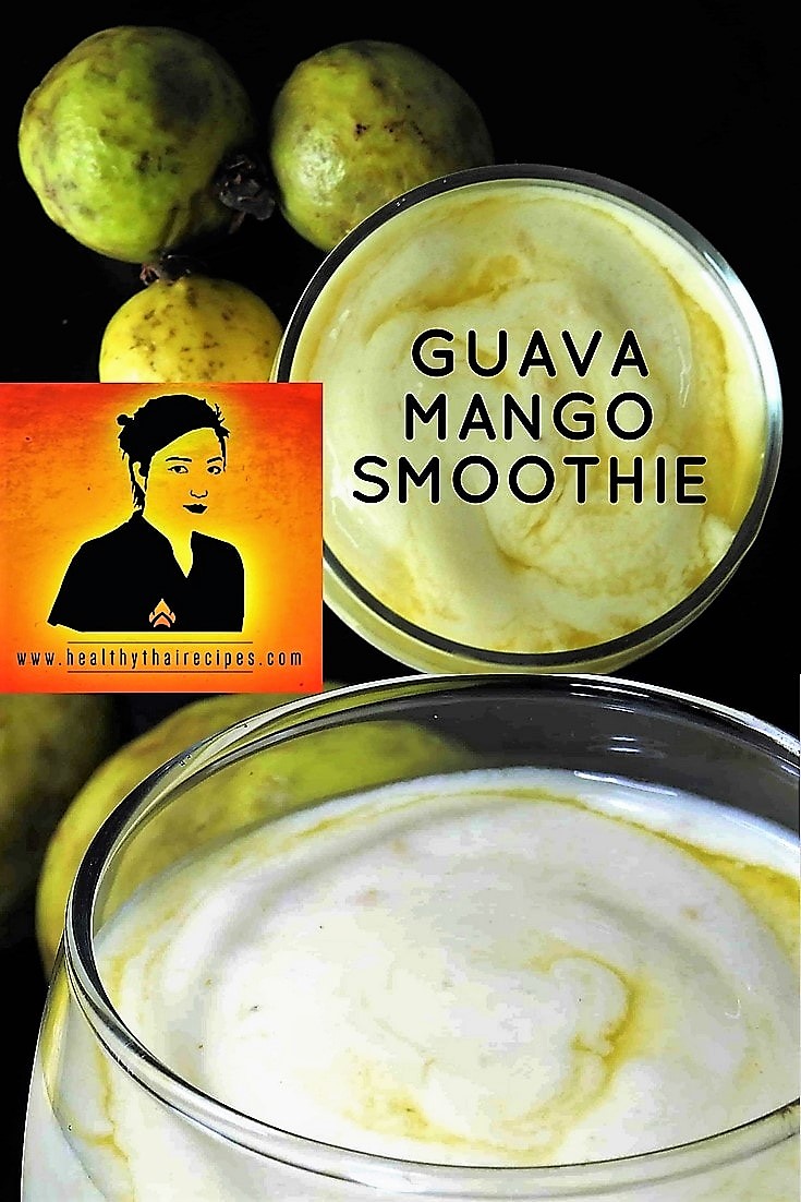 Guava Mango Smoothie Pinterest Image