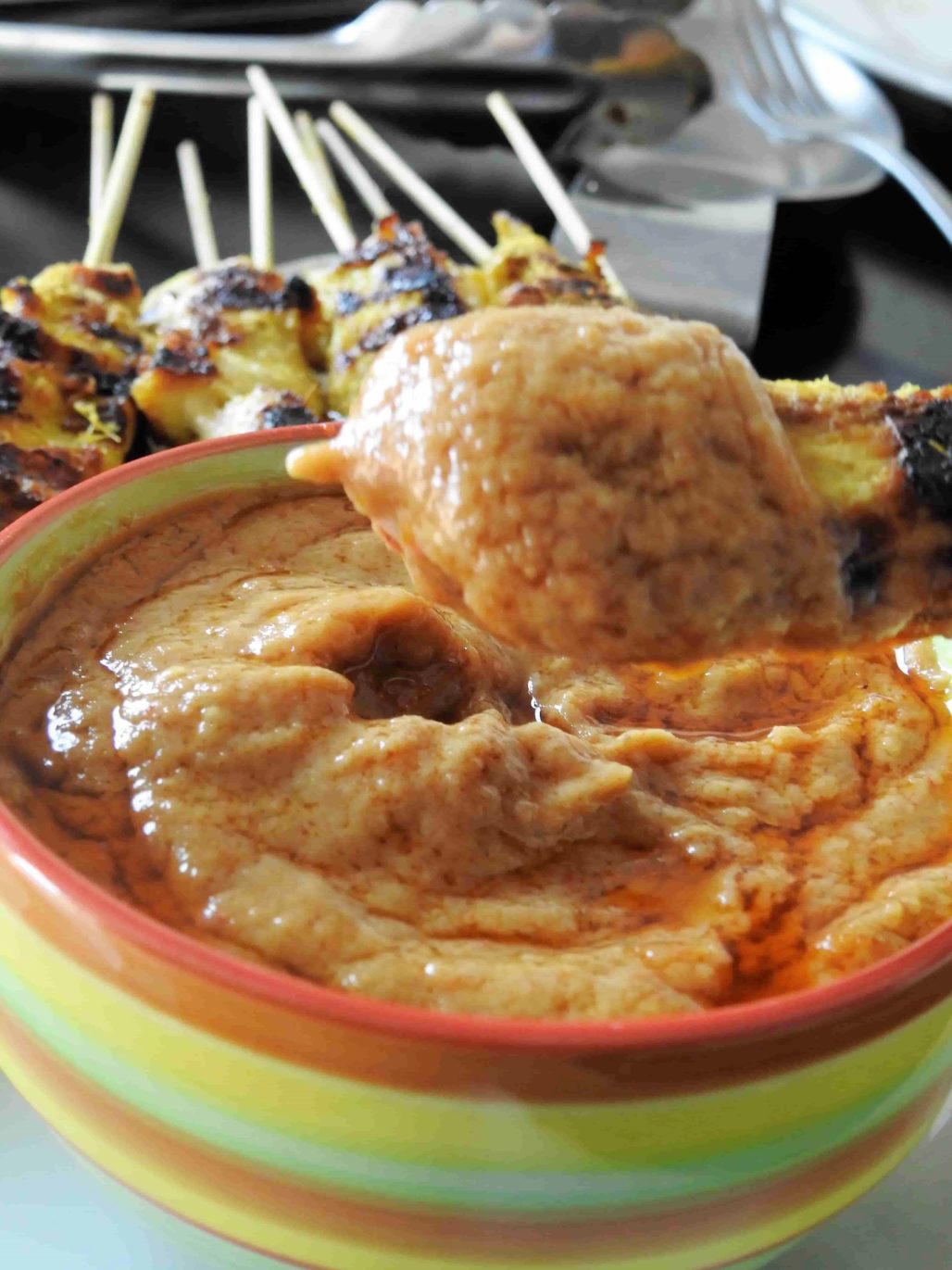 Chicken Satay With Satay Sauce