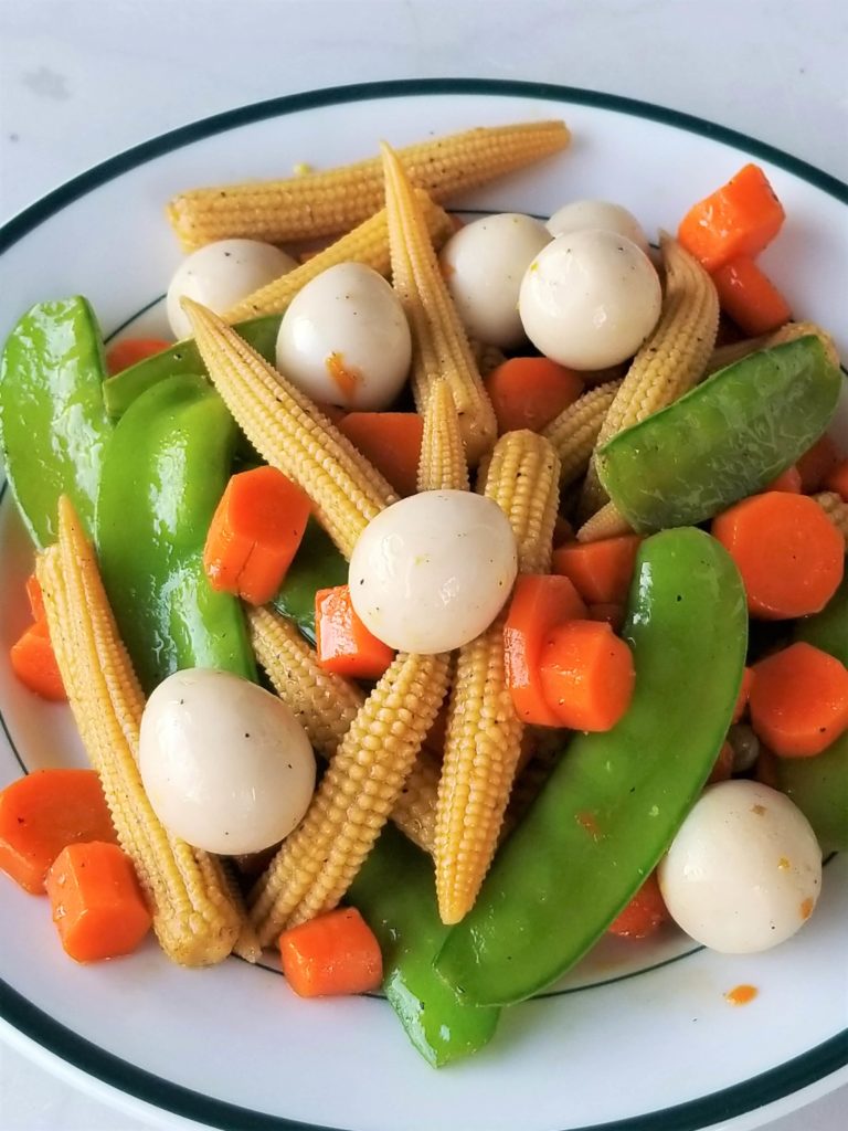 Quail Eggs Vegetables Delight - Healthy Thai Recipes