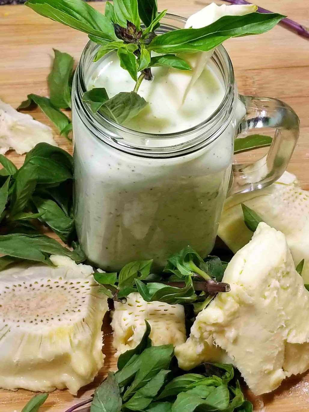 Thai Basil and Breadfruit Coconut Smoothie
