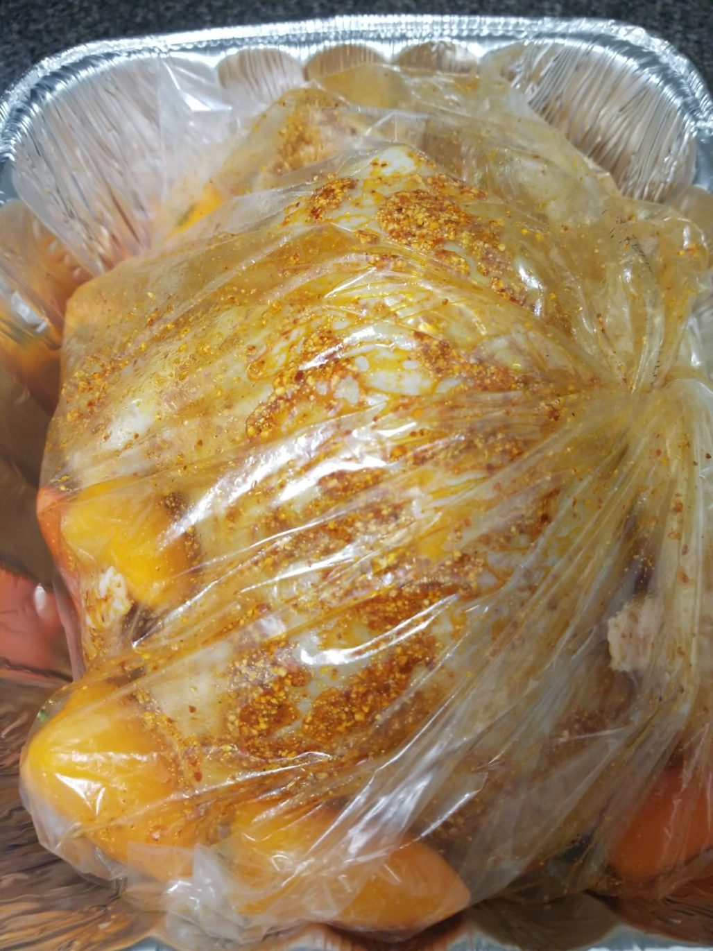 Spicy turkey in the oven bag