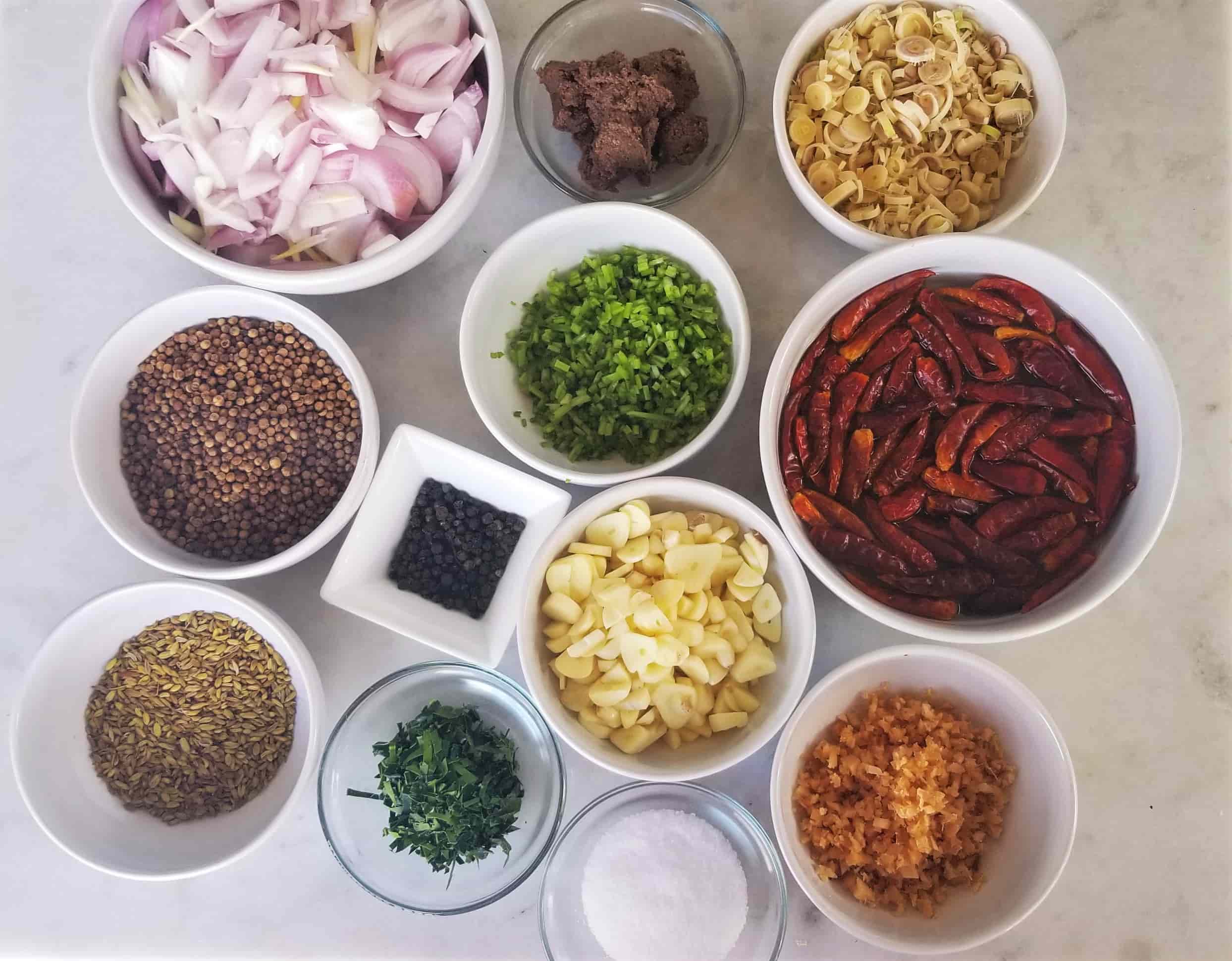 Red Curry Paste Ingredients