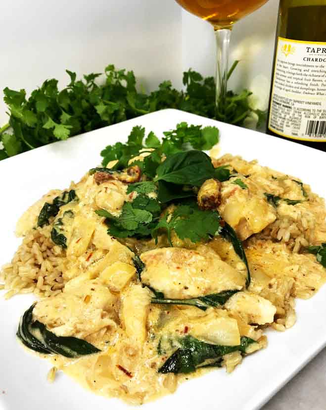 Creamy Thai Tuscan Fusion Fish Serving Suggestion Healthy Recipe 