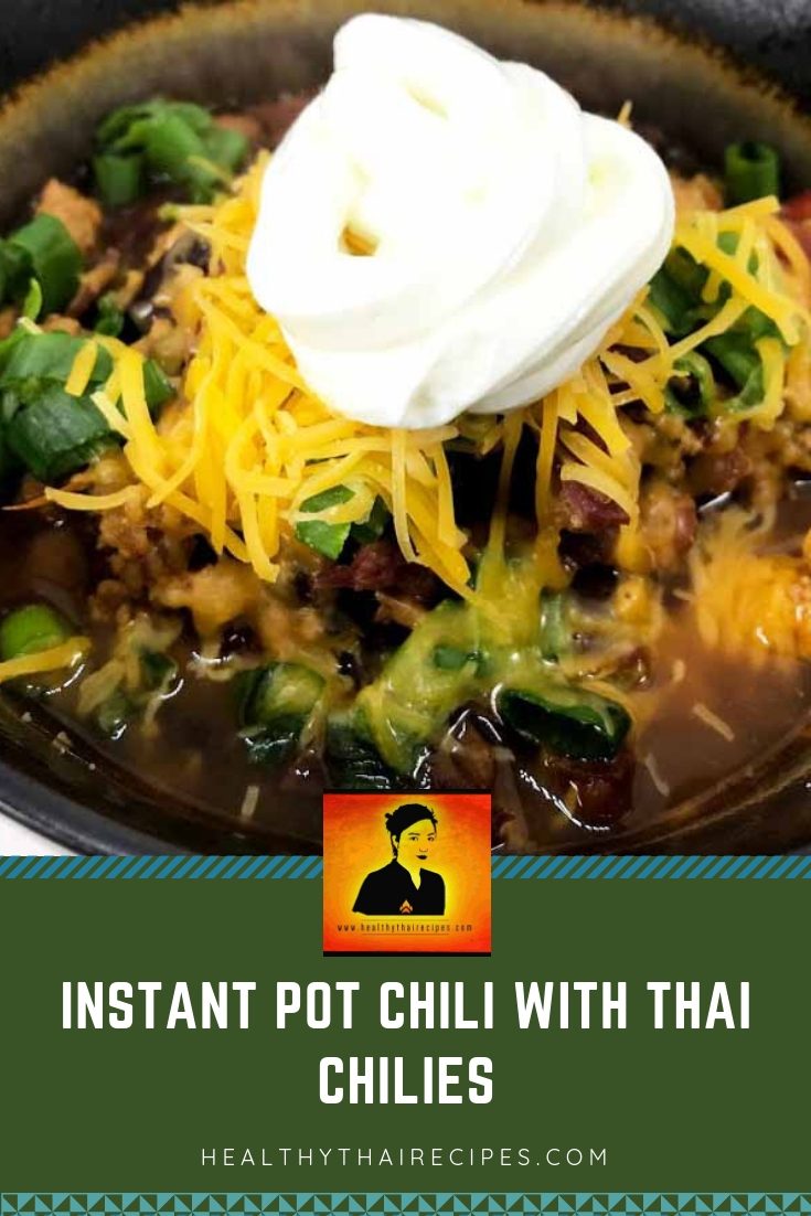 Instant Pot Chili with Thai Chilies
