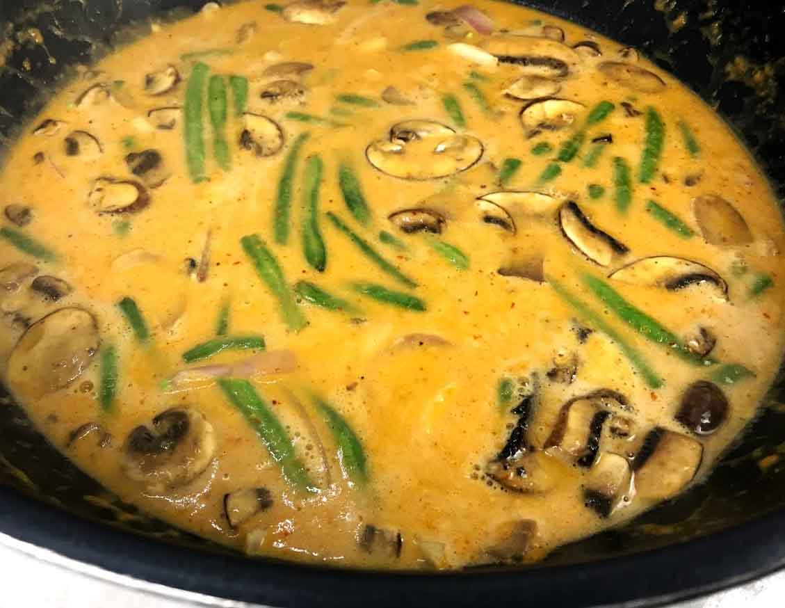 Curry rojo de verduras
