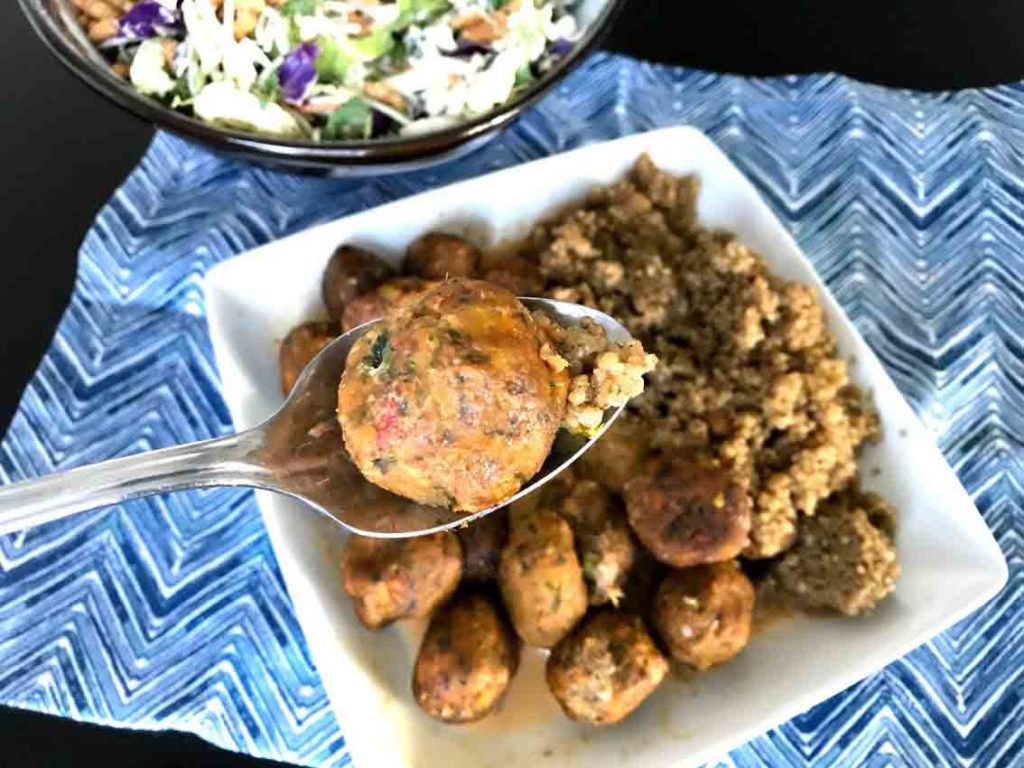 Ikea Veggie Balls in Coconut Curry with Quinoa Healthy Thai Recipes
