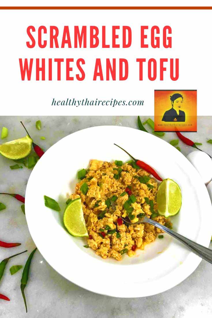 Revuelto de claras de huevo y tofu Compartir la imagen