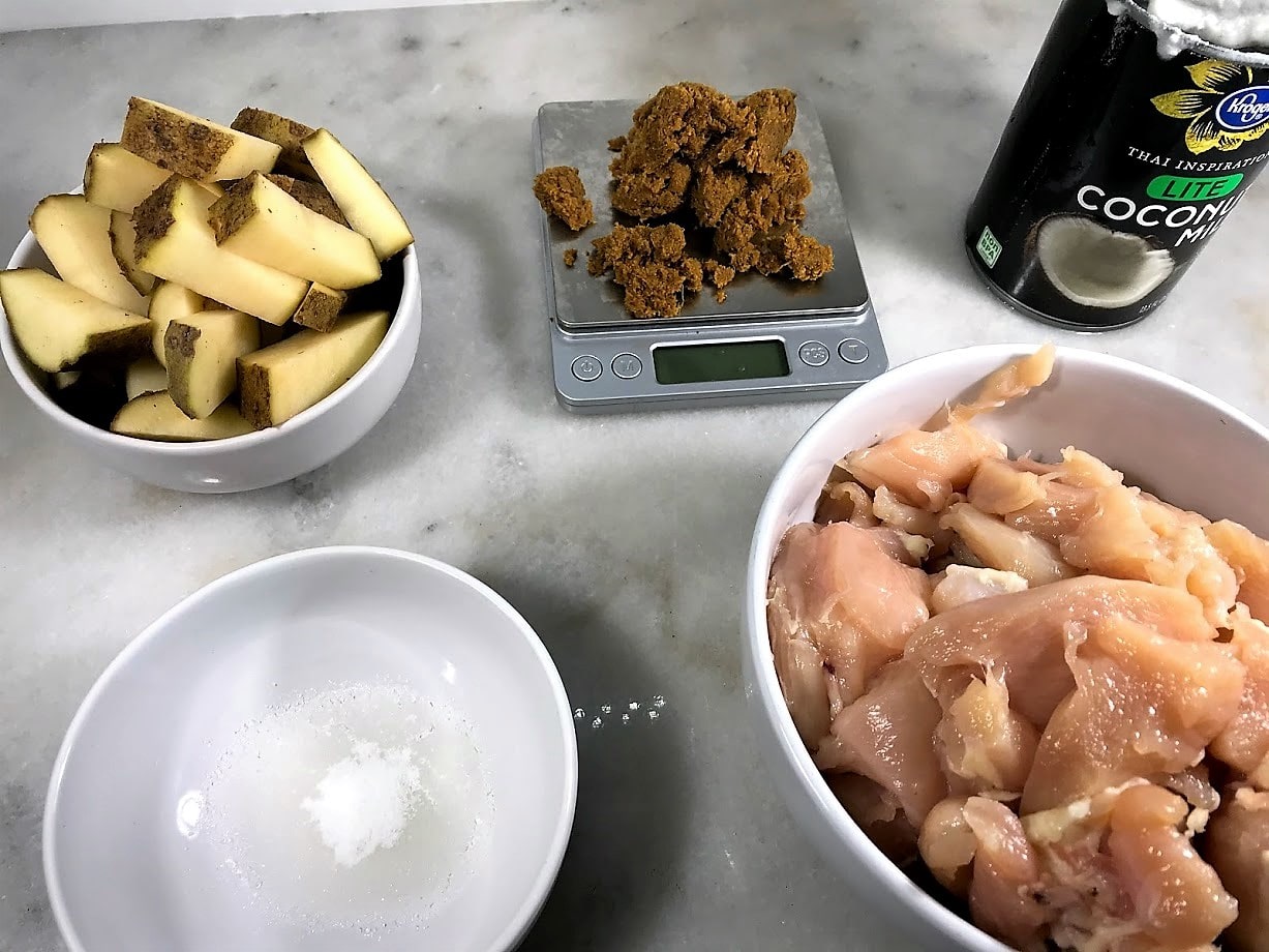 Super Simple Instant Pot Thai Yellow Curry Ingredients 