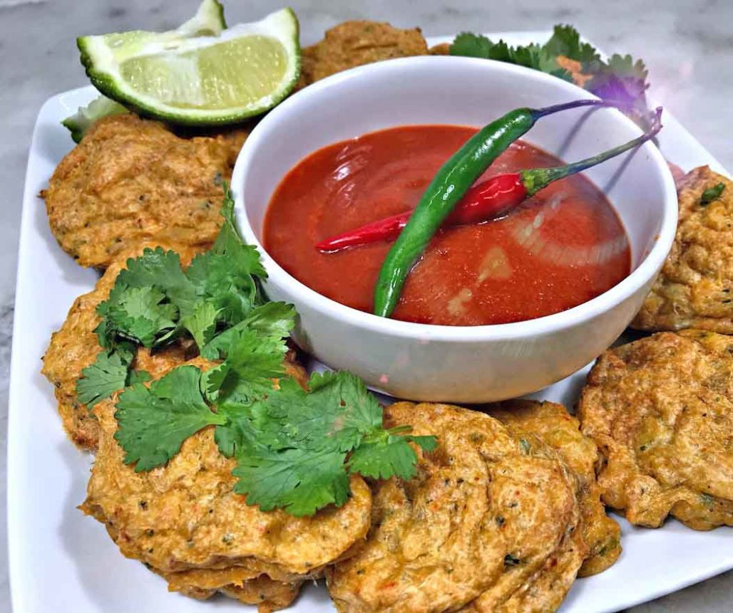 Pasteles de pescado tailandeses