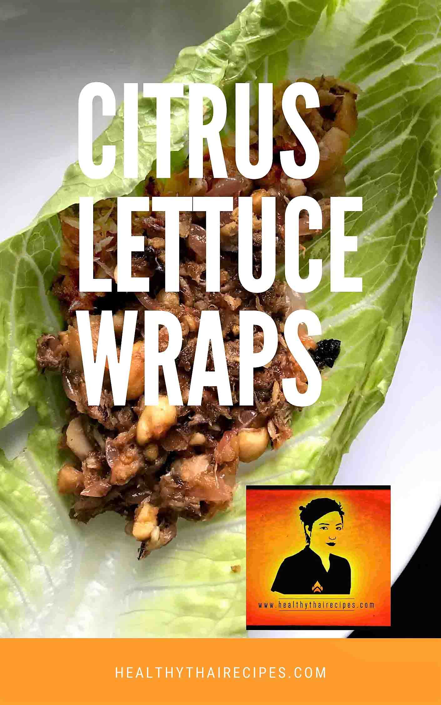 Citrus Lettuce Wraps Pinterest Image
