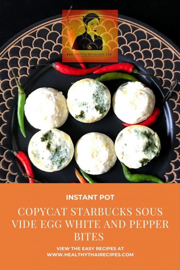 Copycat Starbucks Sous Vide Egg White and Pepper Bites Using An Instant Pot Pinterest Image