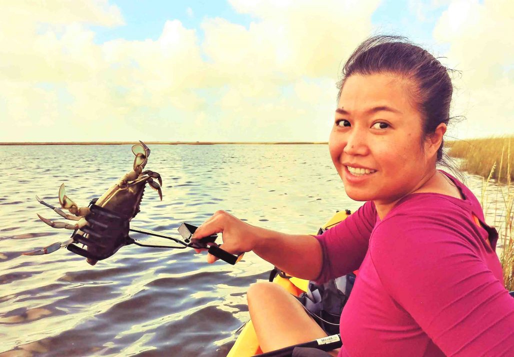 Mod Crabbing para el cangrejo azul, Galveston Texas