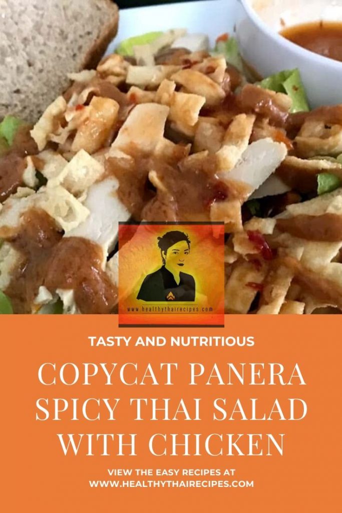 COPYCAT PANERA SPICY THAI SALAD WITH CHICKEN PINTEREST IMAGE