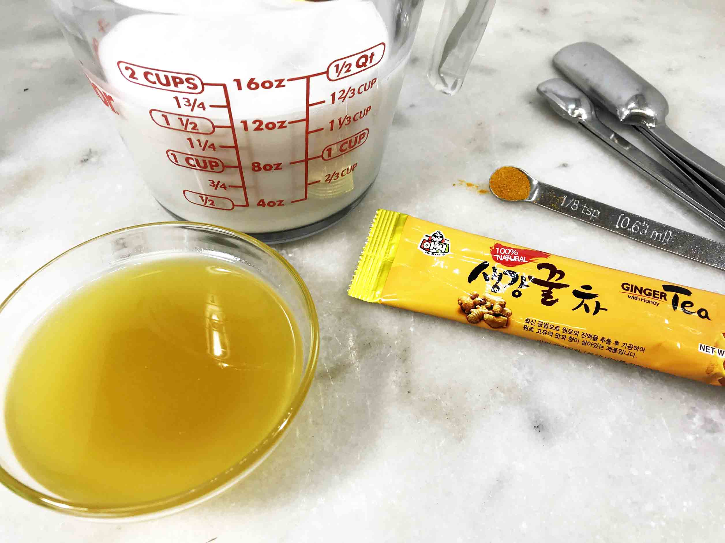Copia de la bebida de jengibre dorada de Starbucks Ingredientes