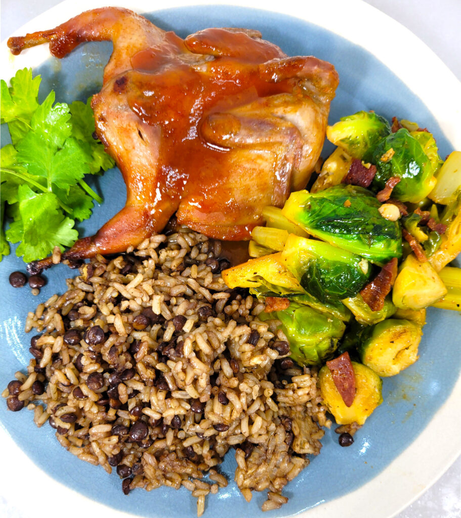 3 Ingredient Roast Sriracha Honey Quail (นกกระทาอบซอสศรีราชากับน้ำผึ้ง