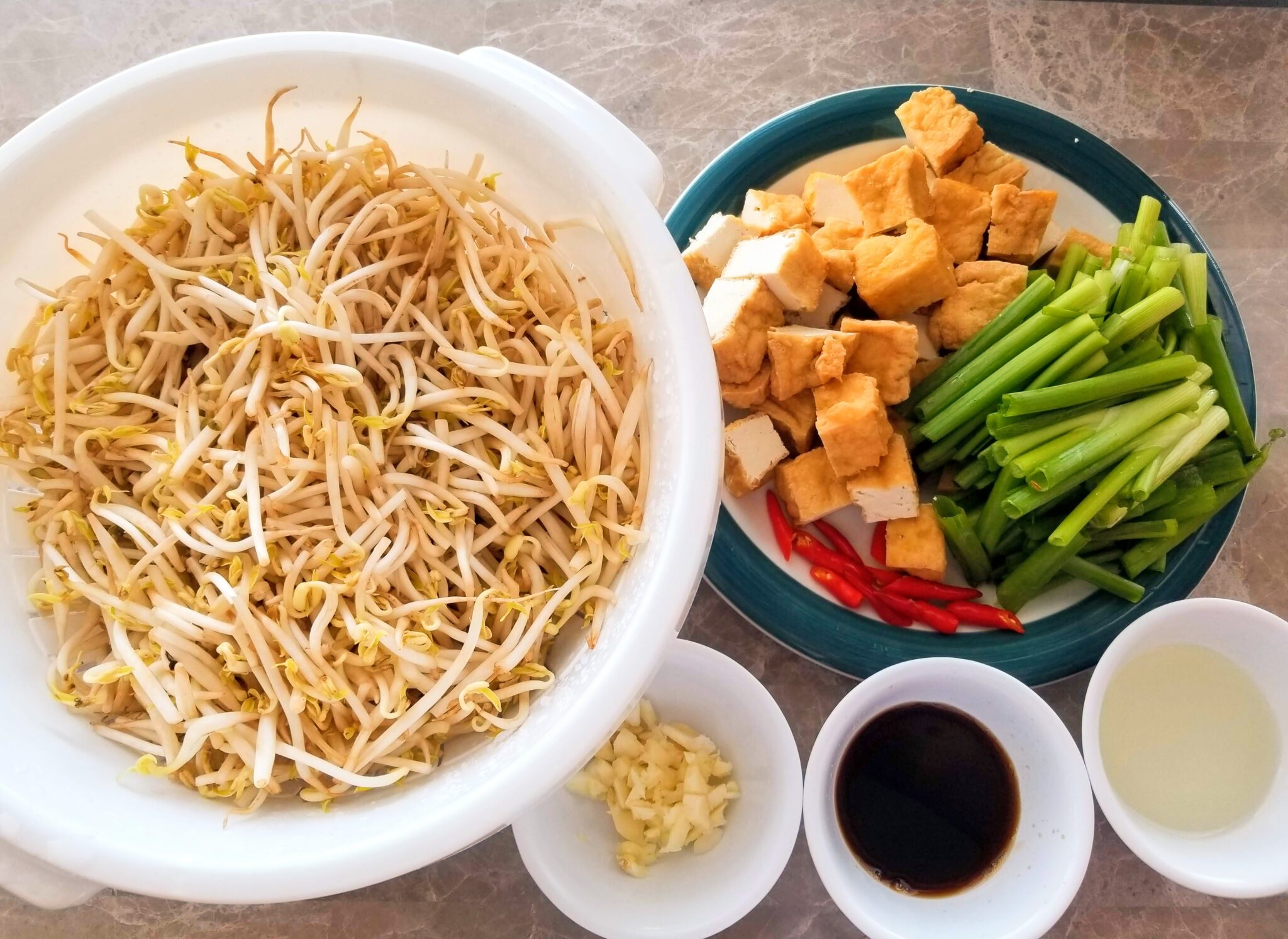 Stir Fried Tofu Bean Sprouts Healthy Thai Recipes