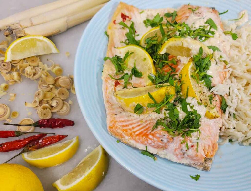 Coconut Lemongrass Steelhead Trout