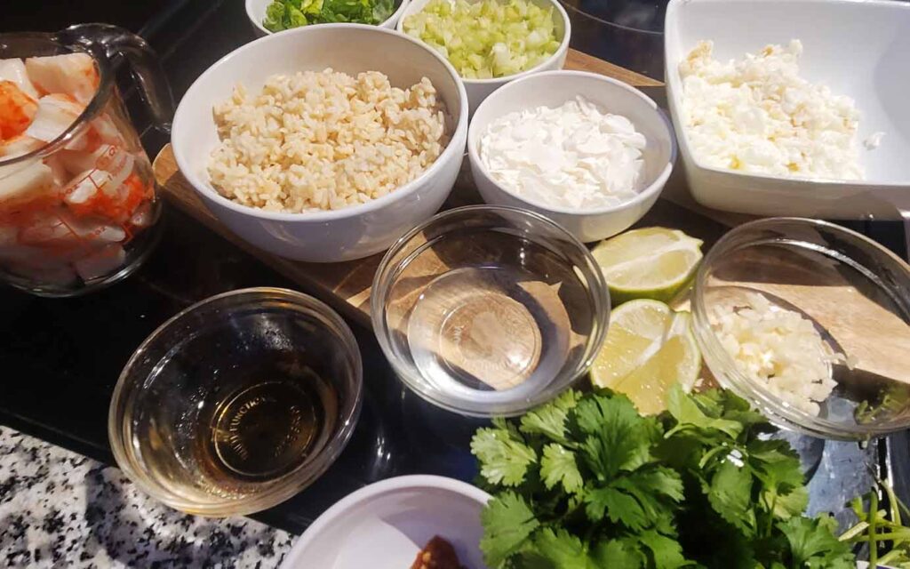 Thai Style Coconut Fried Rice Ingredients