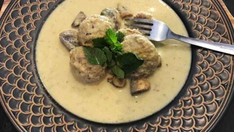 Thai Green Curry Turkey Meatballs Featured Image