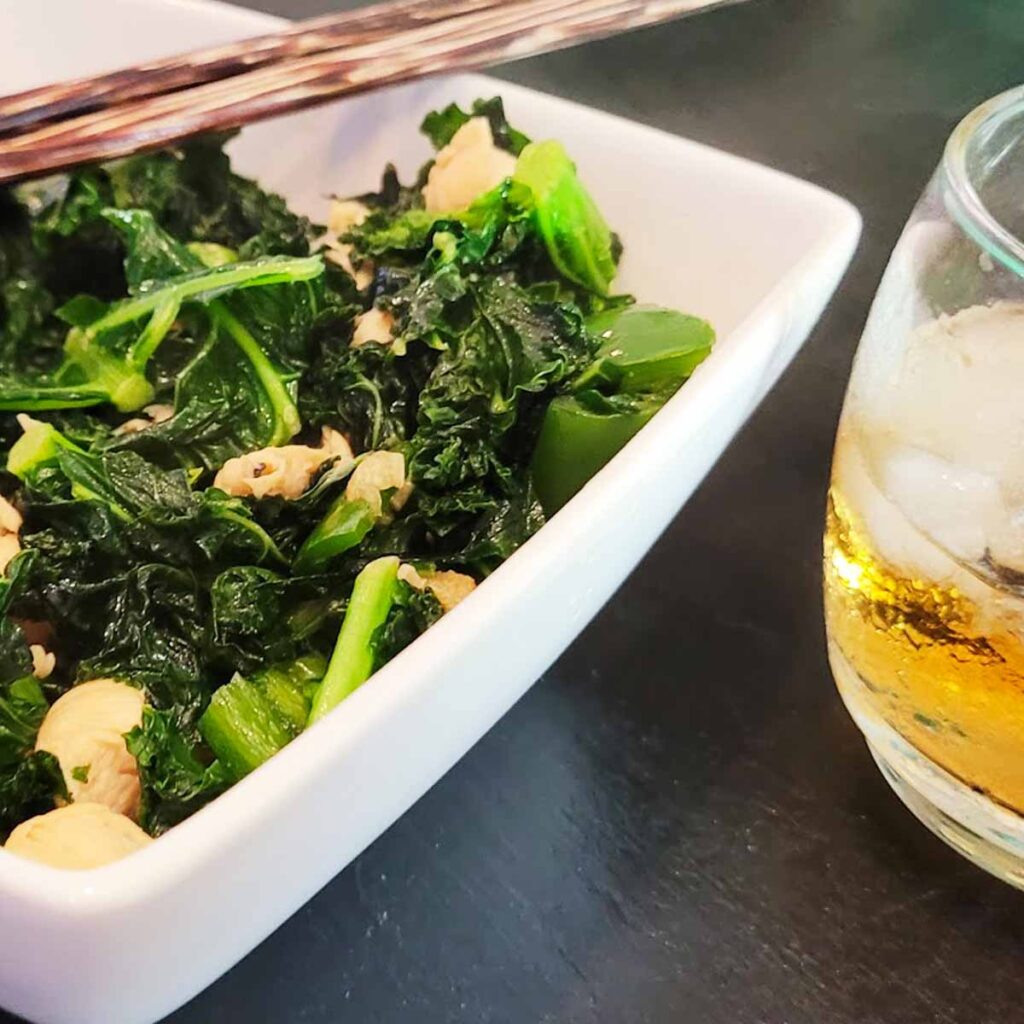 Thai Stir-Fried Kale with Chicken Breast