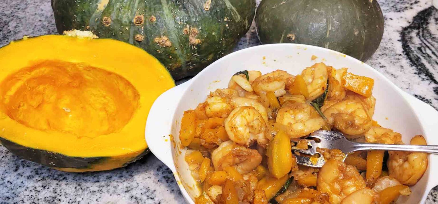 Easy StirFried Kabocha Squash and Shrimp or Chicken Healthy Thai Recipes