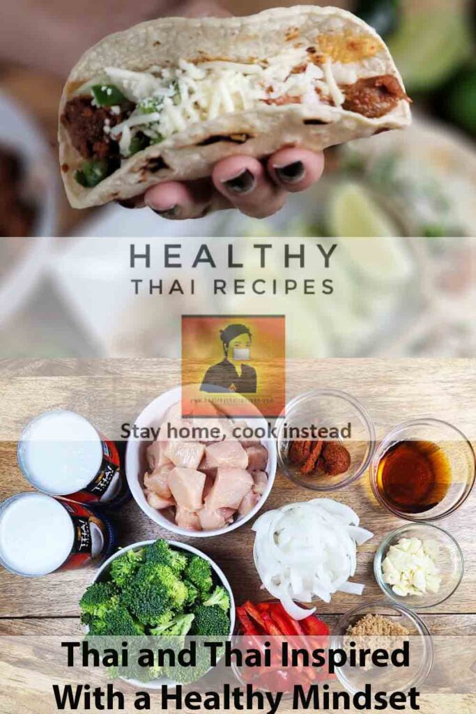 Healthy Thai Recipes Pinterest Image