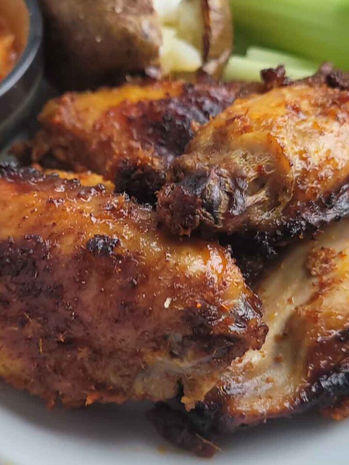 Super Easy, 3 Ingredient, Air Fryer, Thai Curry Chicken Wings Featured Image