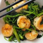 Thai Mom's Stir-fried Morning Glory and Shrimp Recipe Featured Image