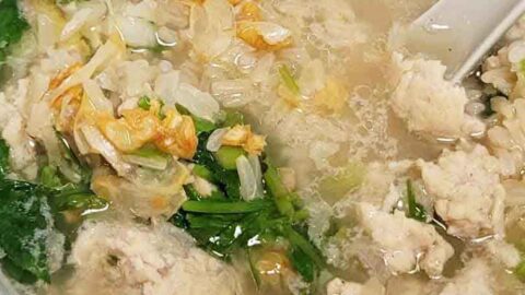 Thai Mom's Easy Comforting Chicken and Rice Soup Recipe Featured Image